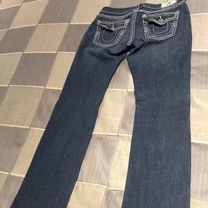 True Religion Blue Jeans with a Boot leg style in Size 29